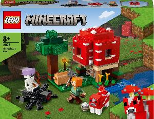 Bekijk leuke cadeautip : LEGO Minecraft Het Paddenstoelenhuis
